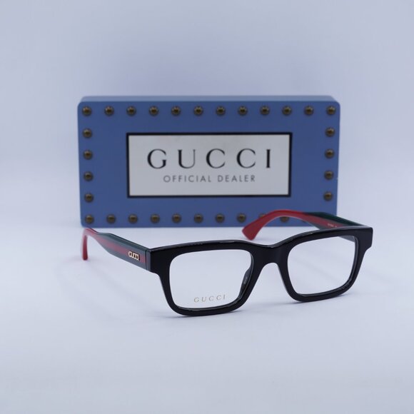 Gucci GG1865O 001 Square Eyeglasses – Black 50mm - Picture 3 of 9